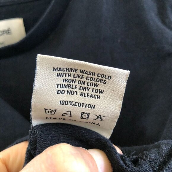 SAVRE Short Sleeves Crew Neck Crop T-Shirt Size Medium - Picture 7 of 8